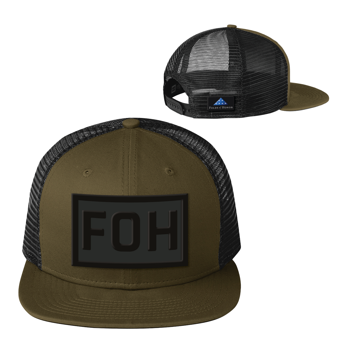 FOH Series Silicone Patch Trucker Hat