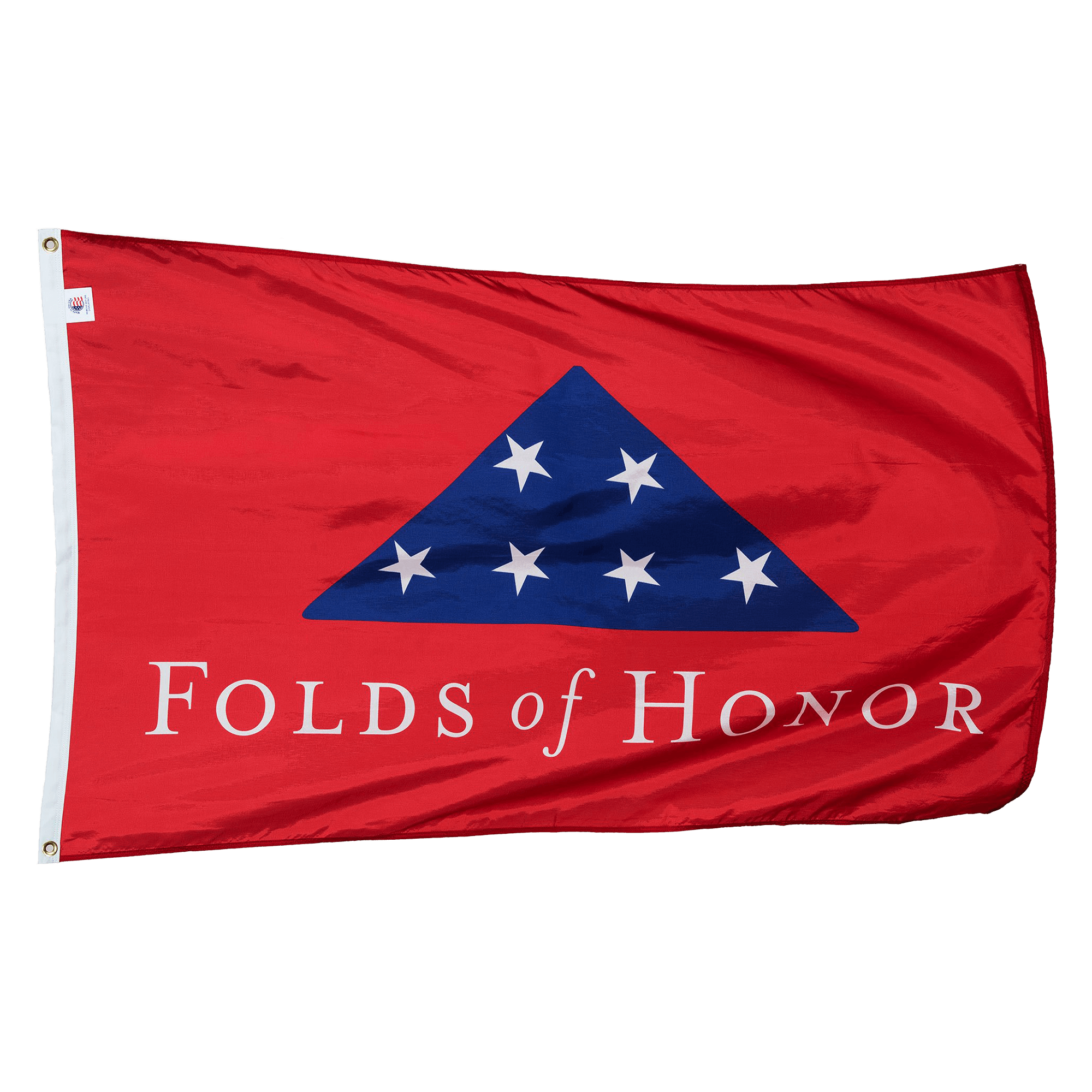 Folds of Honor Solid Red Flag