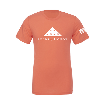 Logo T-Shirt - Coral and White