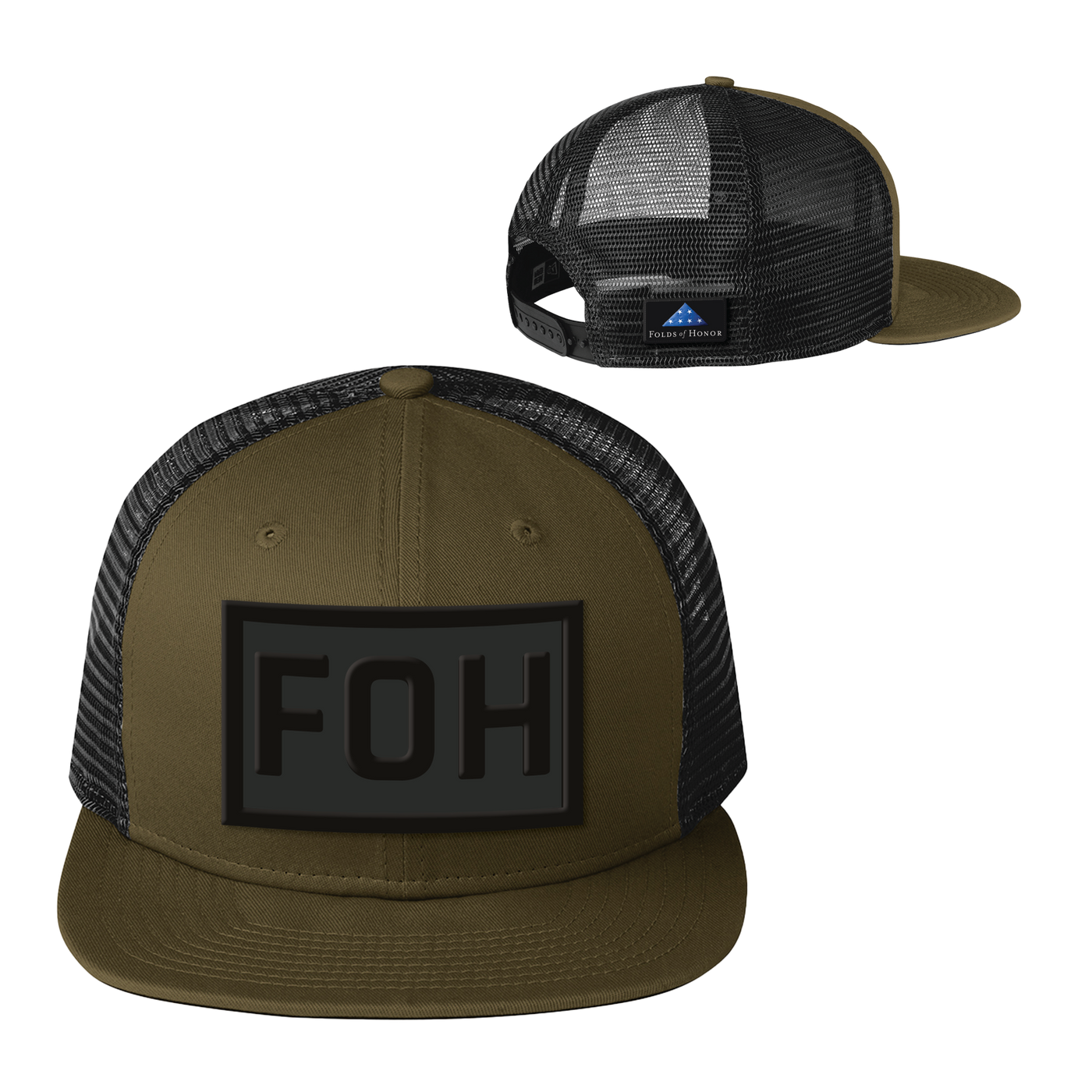 Foh Sticker FOH Series Silicone Patch Trucker Hat – Folds of Honor