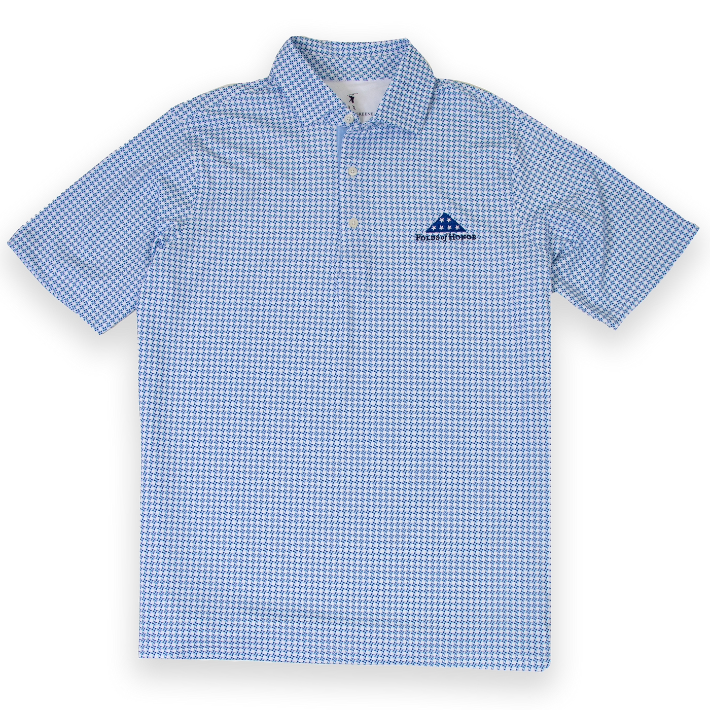Fairway & Greene Bellinger Print Polo - White