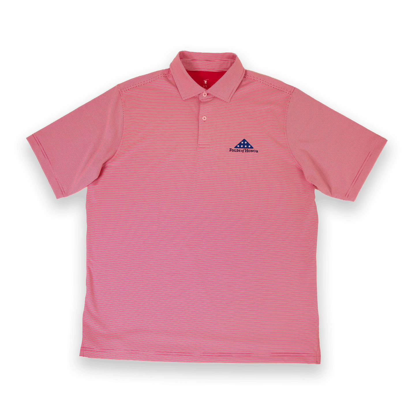 Fairway and Greene Mini Stripe Polo - Cardinal