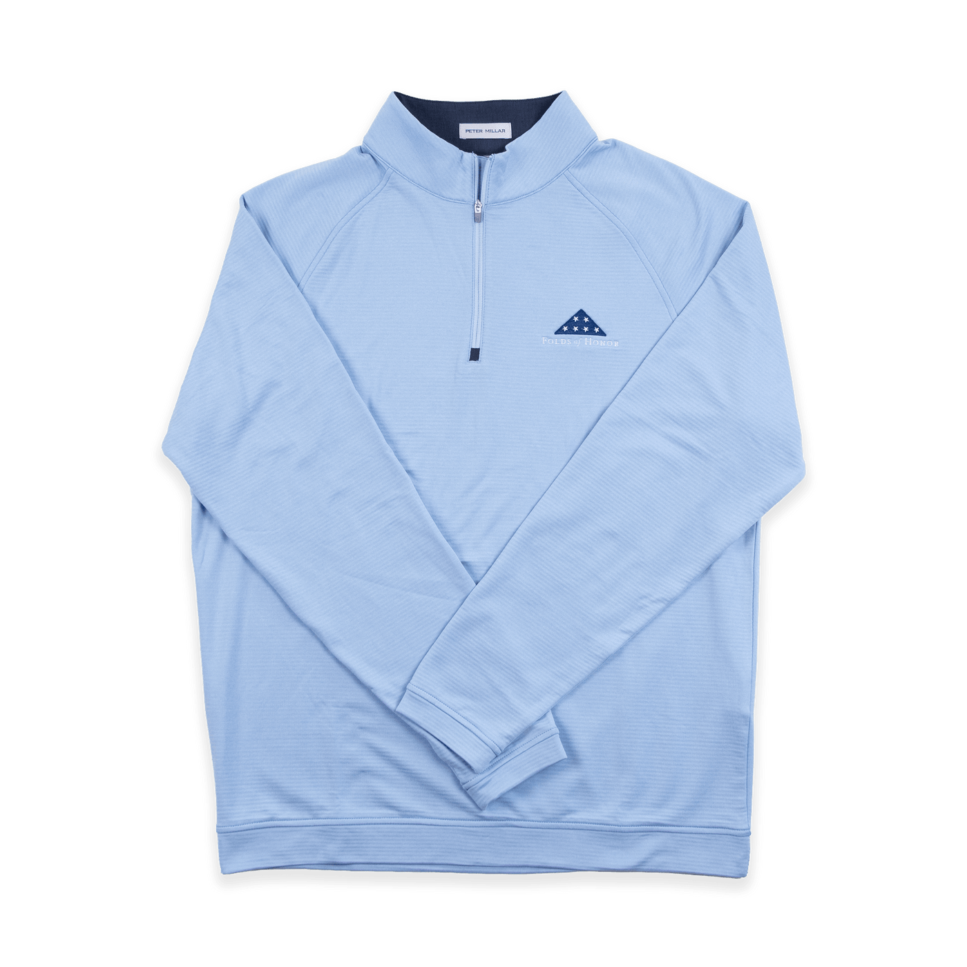 Peter Millar Beaumont Performance Quarter Zip - Cottage Blue