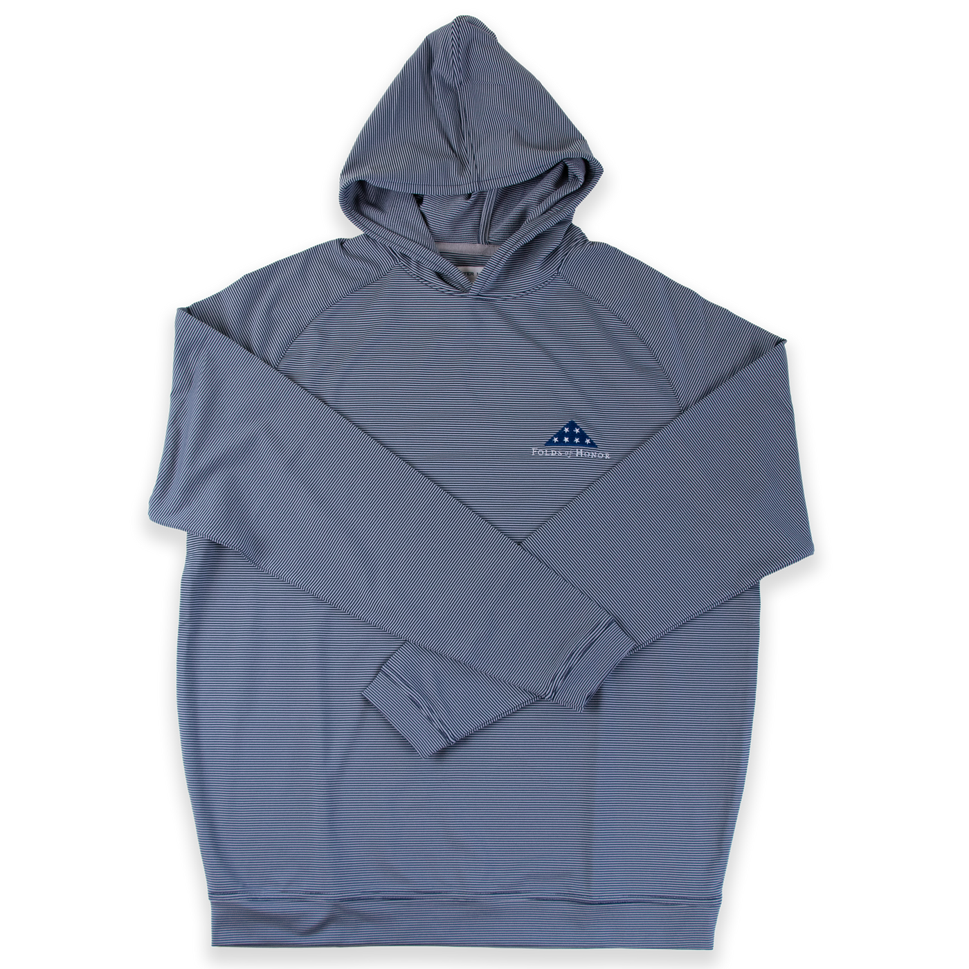 Peter Millar Pine Sugar Stripe Performance Hoodie - Navy