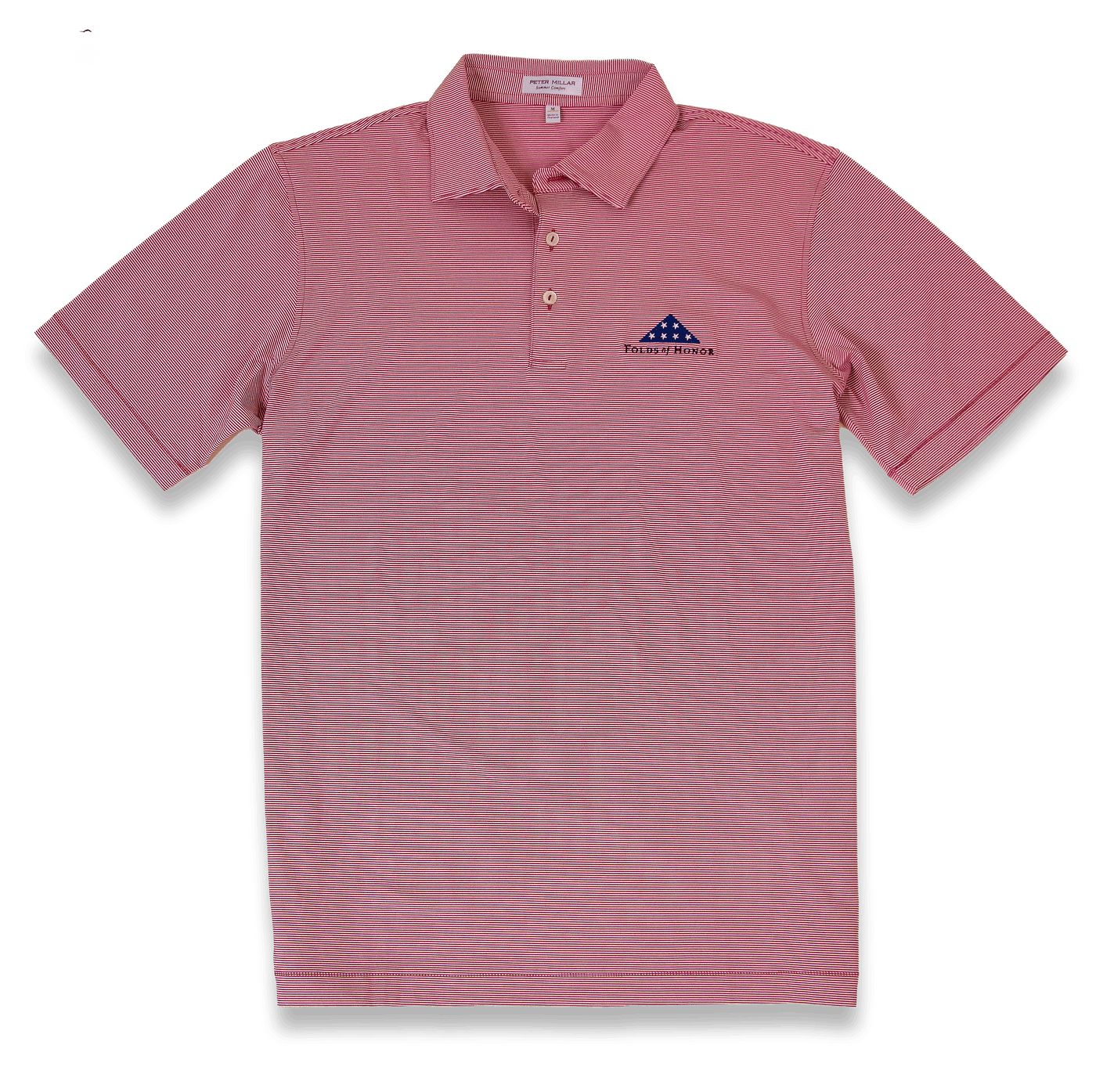 Peter Millar Jubilee Stripe Polo - Red
