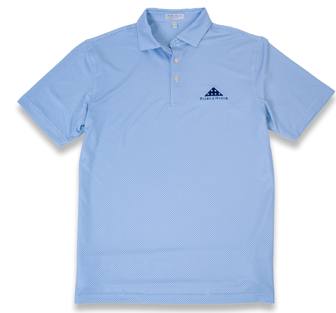 Peter Millar Phoenix Performance Jersey Polo - White/Sailor