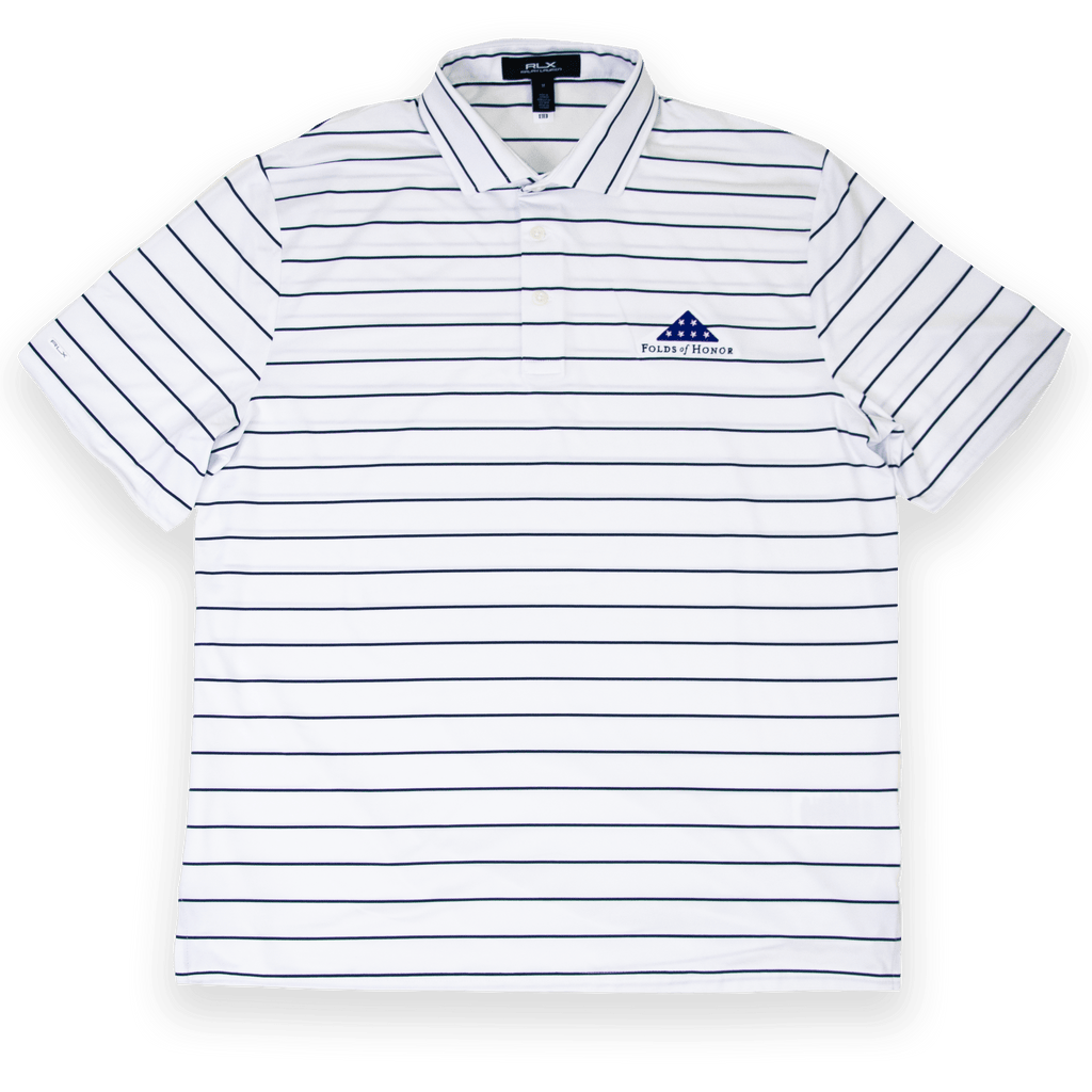Ralph Lauren RLX Jersey Polo - White Striped – Folds of Honor