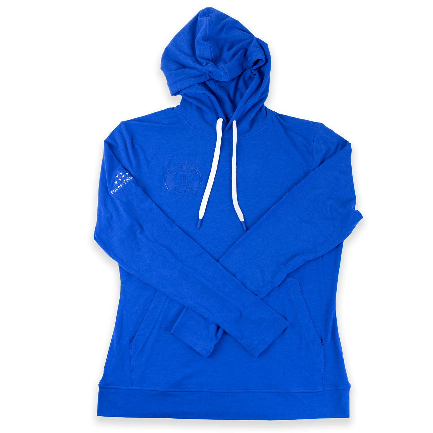 Womens TJ Sports Light Weight Hoodie - Royal Blue