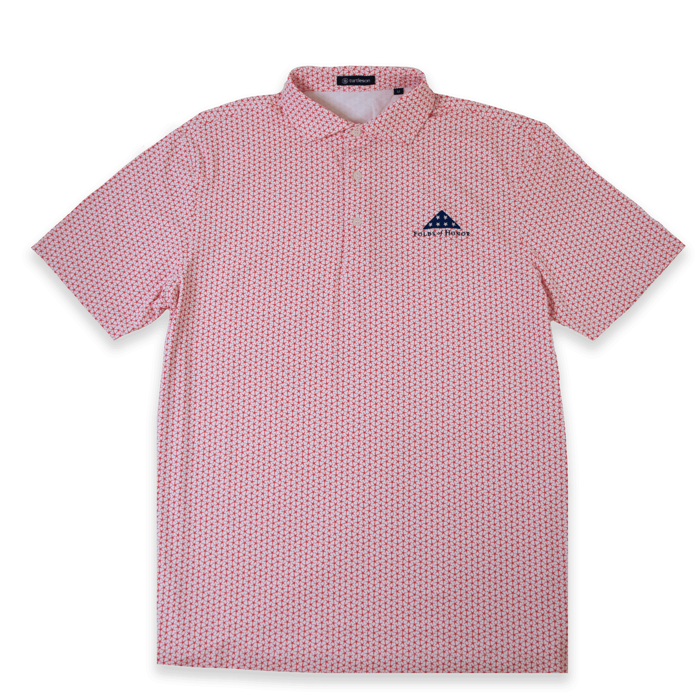 Turtleson Seastar Performance Polo - Marine/Campari