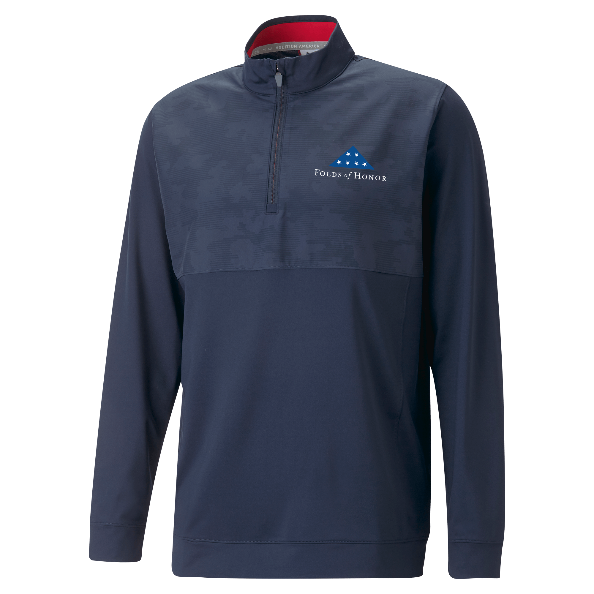 Volition Camo Cover 1/4 Zip Pullover - Navy – Folds of Honor