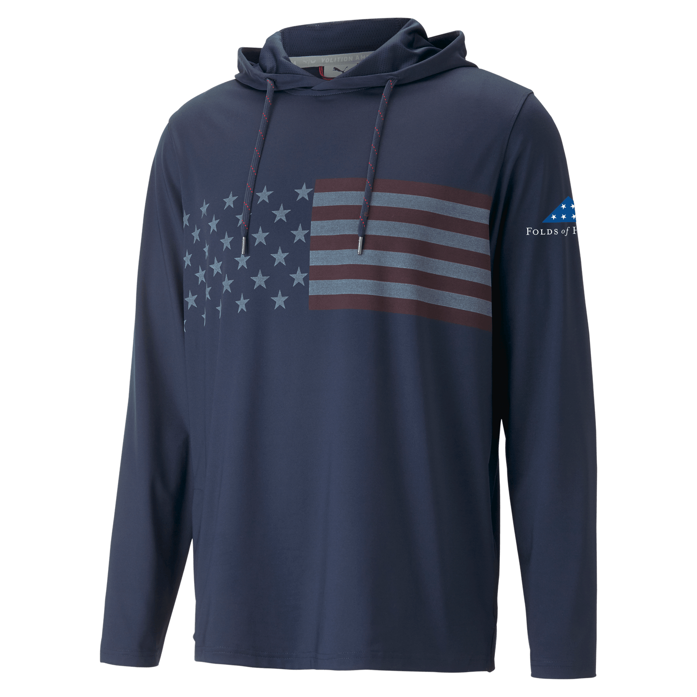 Volition Star Striped Hoodie - Navy