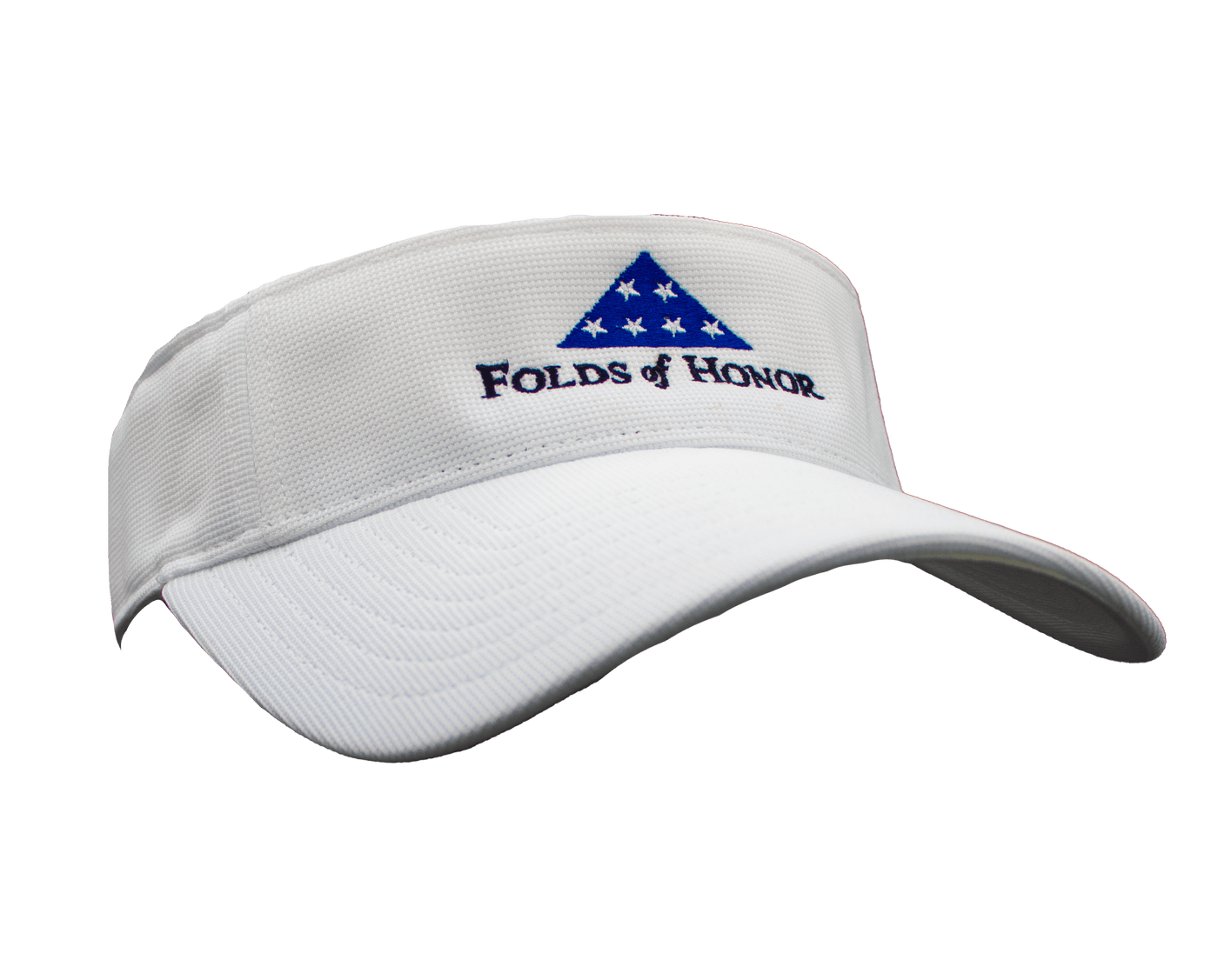 Folds of Honor White Visor Hat