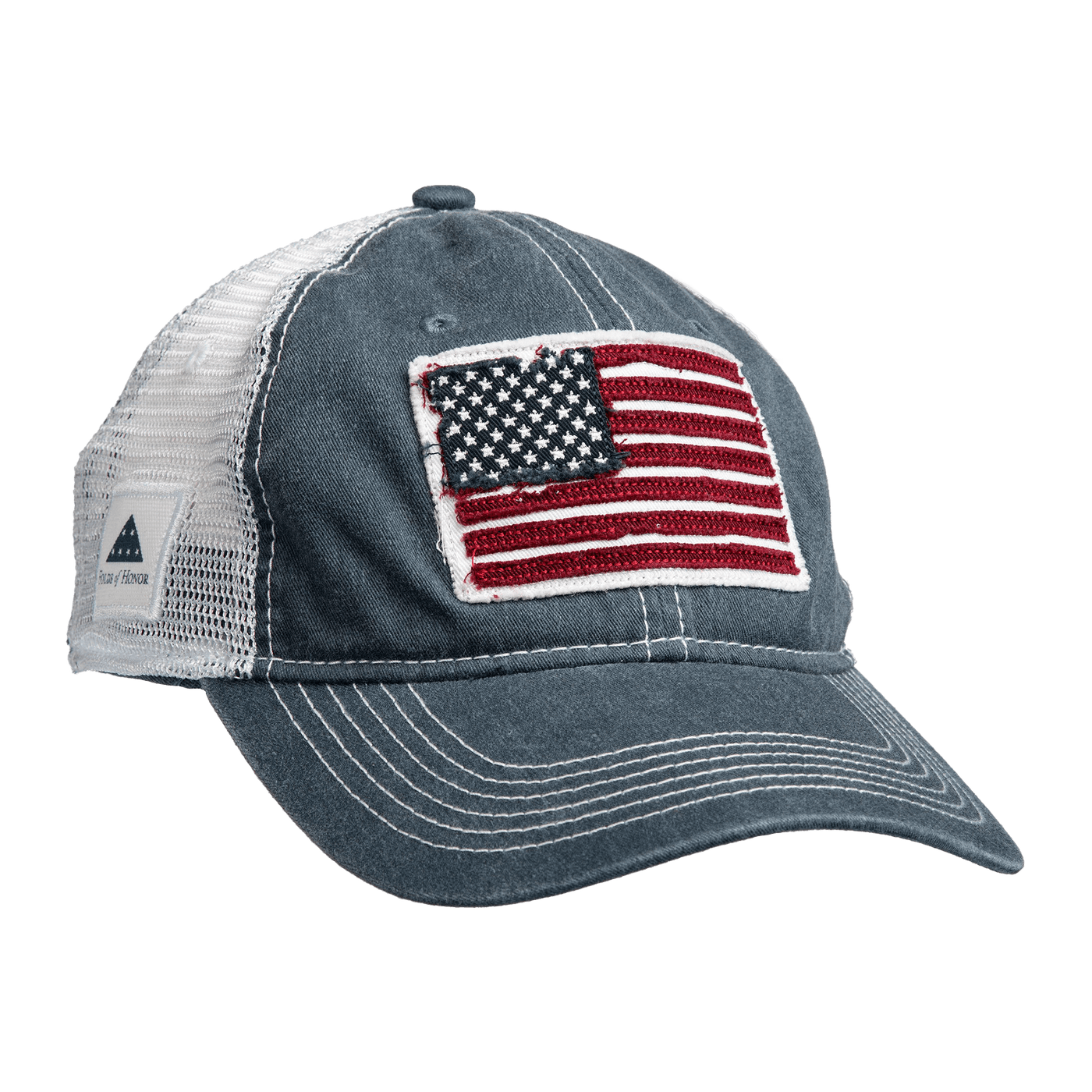 Navy Denim Rag Flag Hat