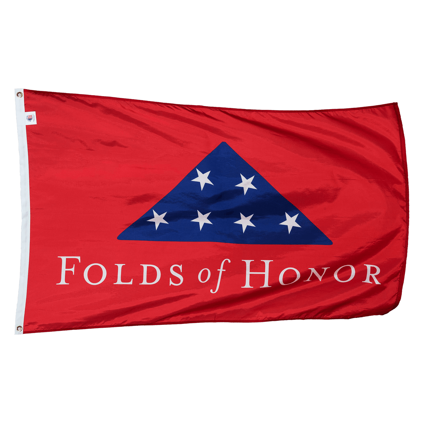 Folds of Honor Solid Red Flag