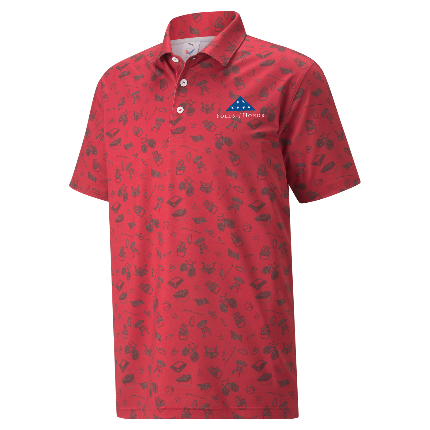 Volition Block Party Polo - Red